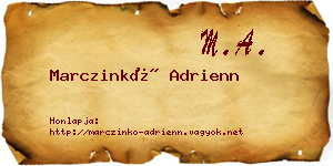 Marczinkó Adrienn névjegykártya
