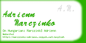 adrienn marczinko business card